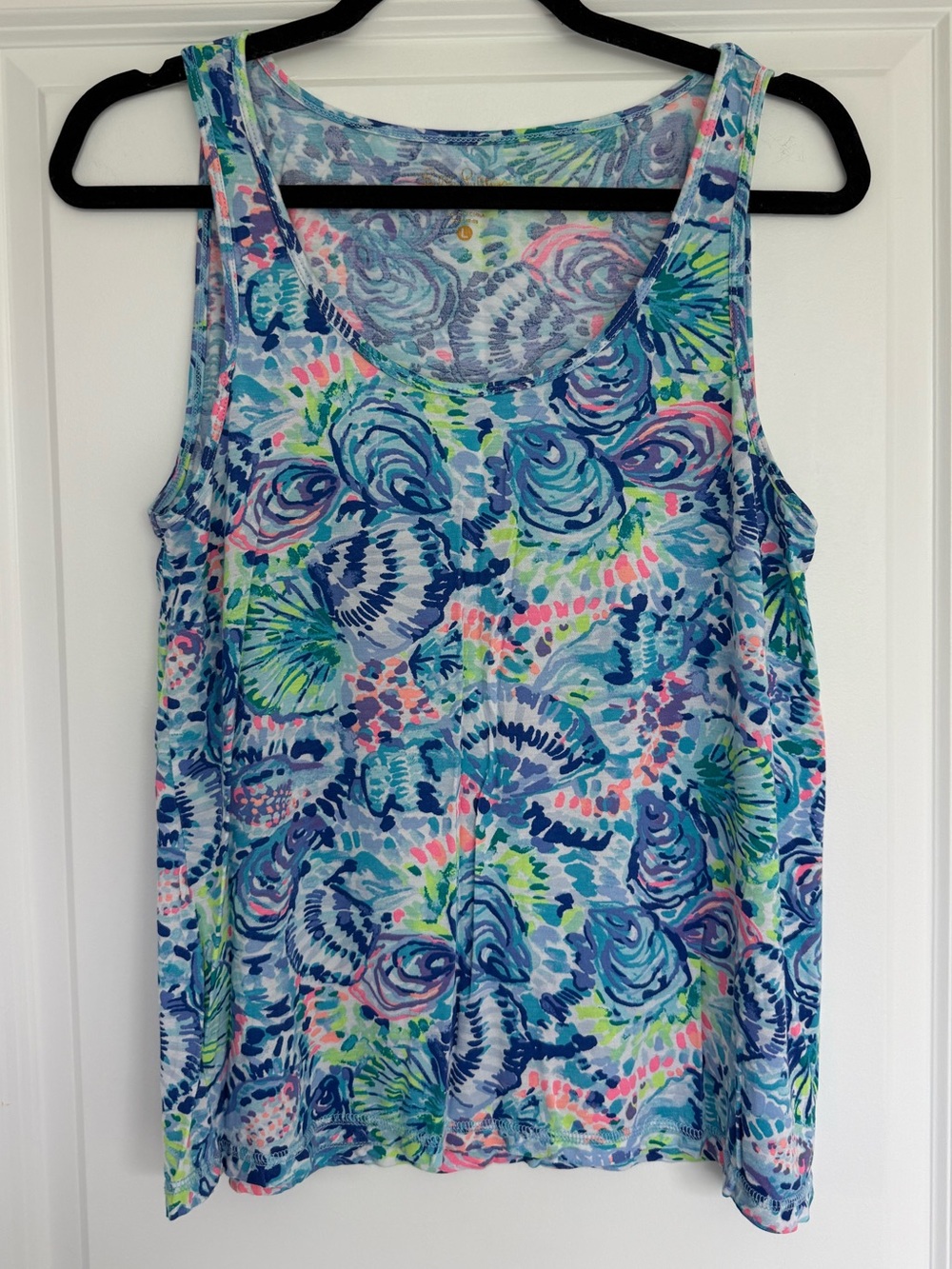 Lilly Pulitzer "Ocean Commotion" Tank Top size Large